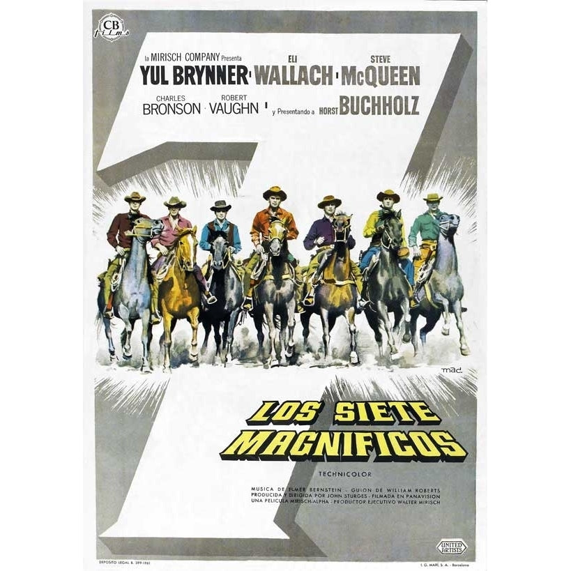 The Magnificent Seven Movie Poster Print (27 x 40) - Item MOVCI5656 Image 1