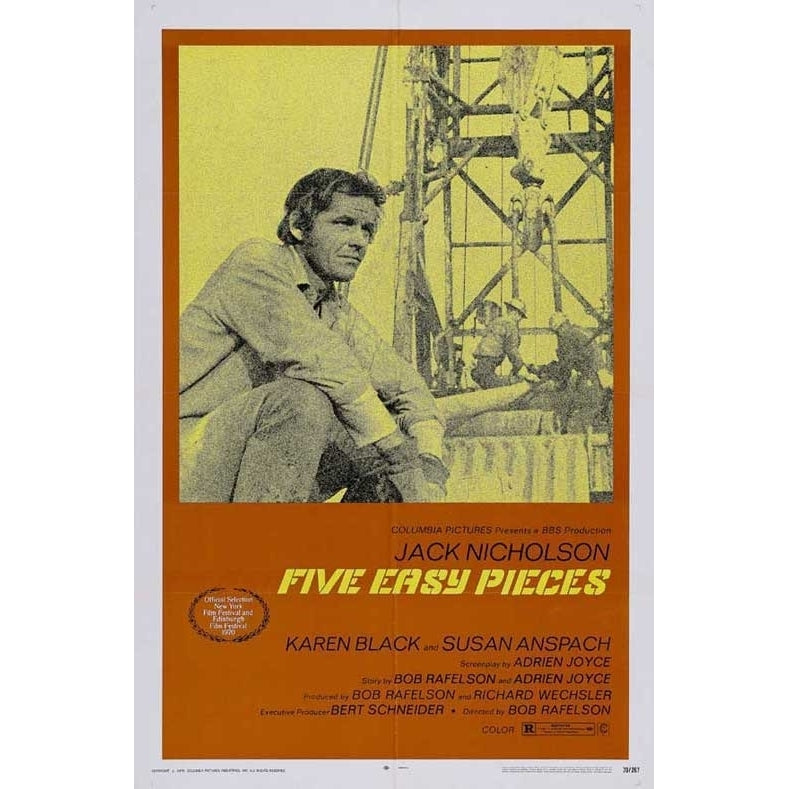 Five Easy Pieces Movie Poster (11 x 17) - Item MOVCJ2278 Image 1