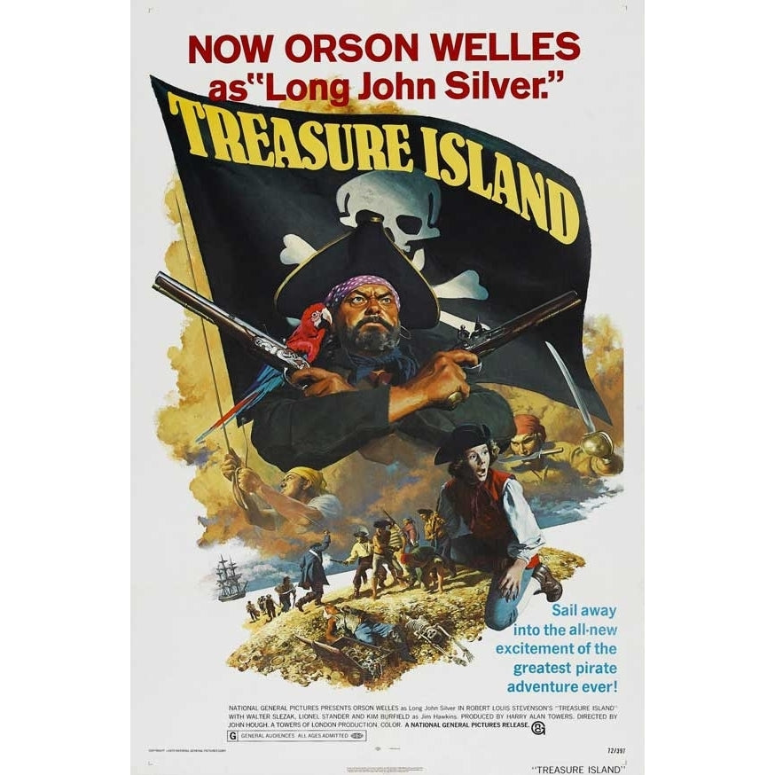 Treasure Island Movie Poster Print (11 x 17) - Item MOVCJ7282 Image 1