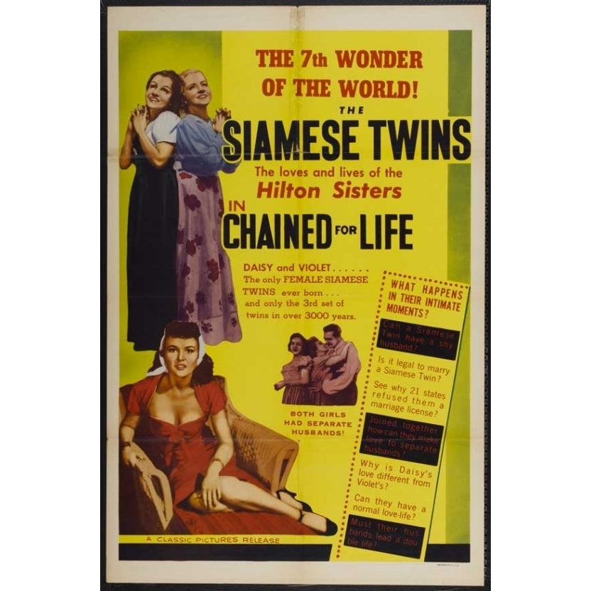 Chained for Life Movie Poster (11 x 17) - Item MOVCJ9172 Image 1