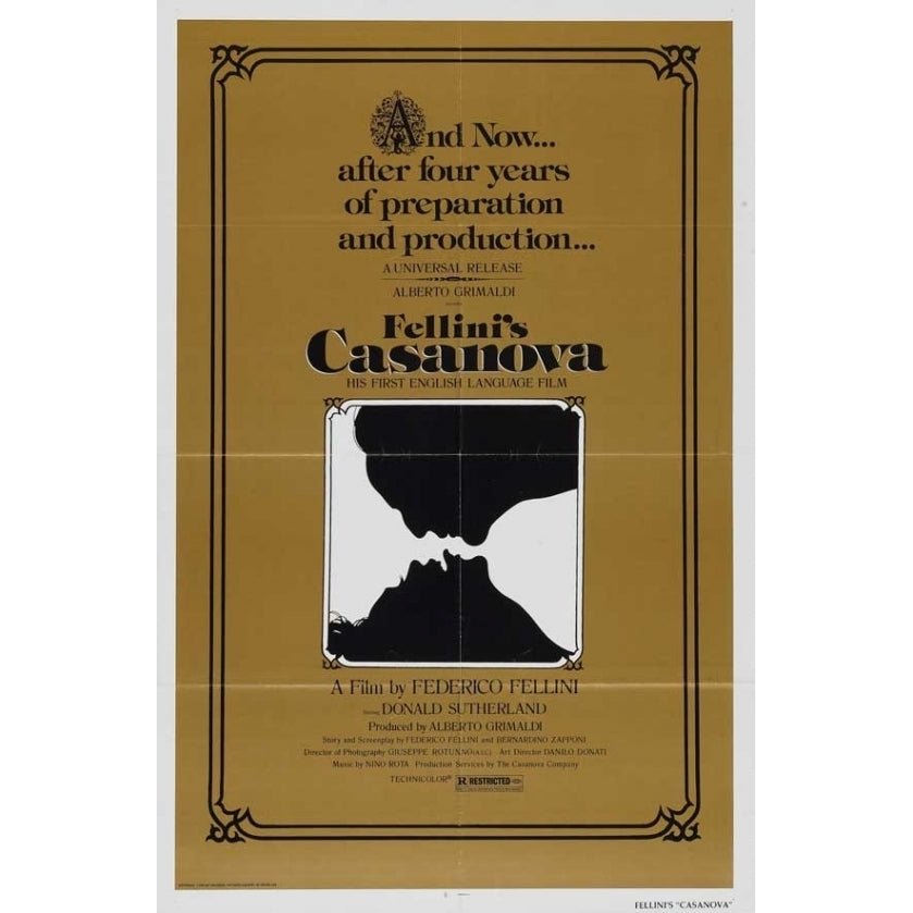 Fellinis Casanova Movie Poster (11 x 17) - Item MOVCJ9300 Image 1