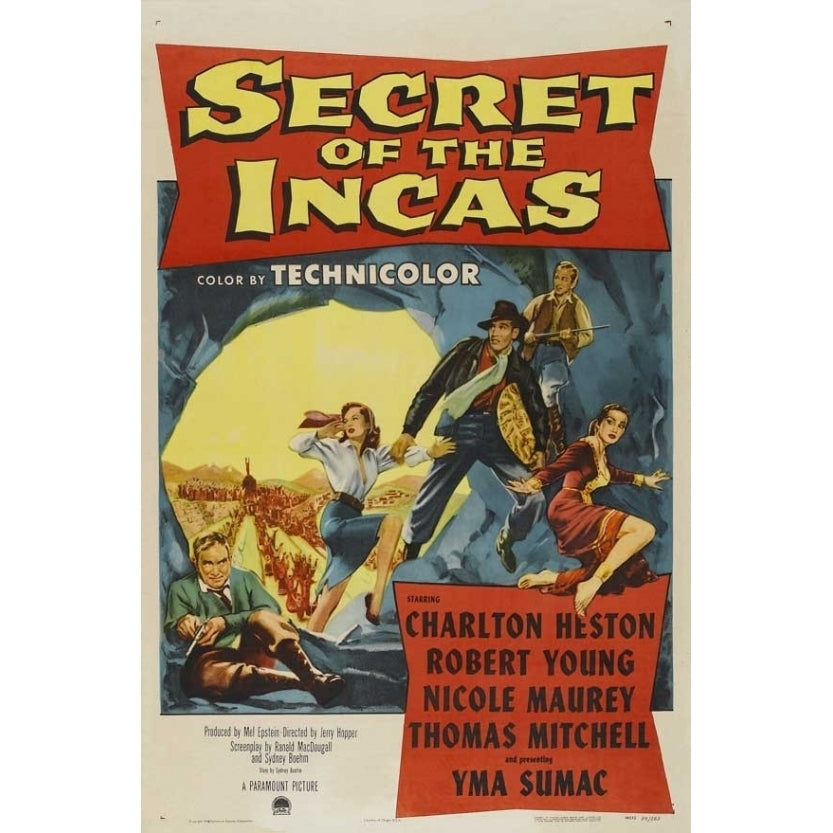 Secret of the Incas Movie Poster (11 x 17) - Item MOVCJ9197 Image 1