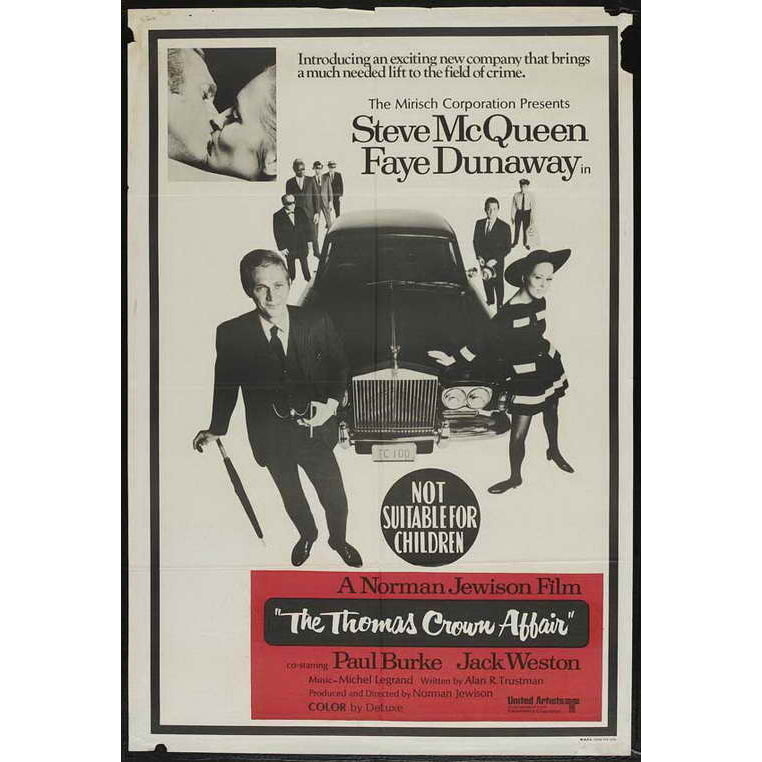 The Thomas Crown Affair Movie Poster Print (27 x 40) - Item MOVCJ9837 Image 1