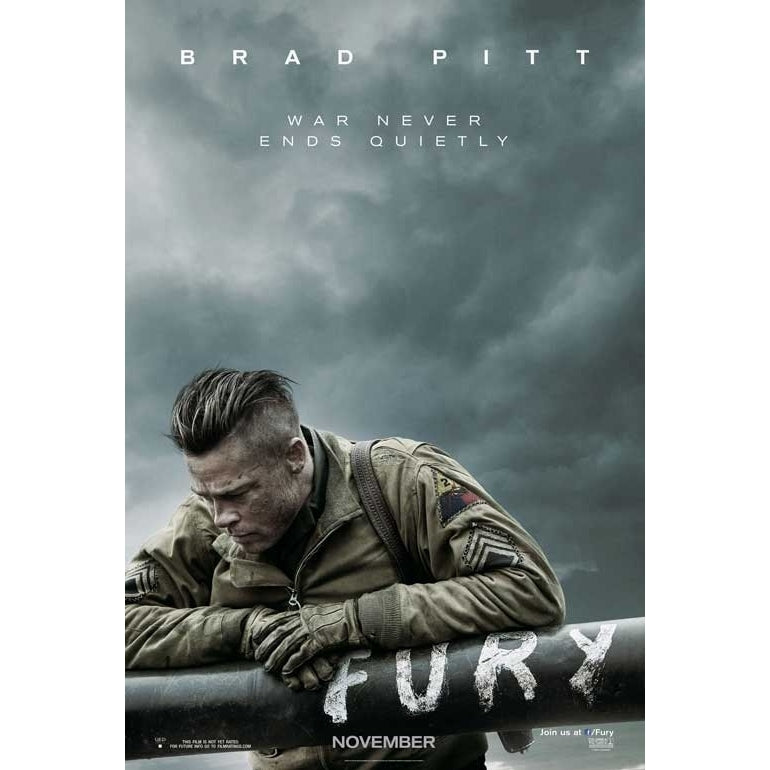 Fury Movie Poster (11 x 17) - Item MOVEB08145 Image 1