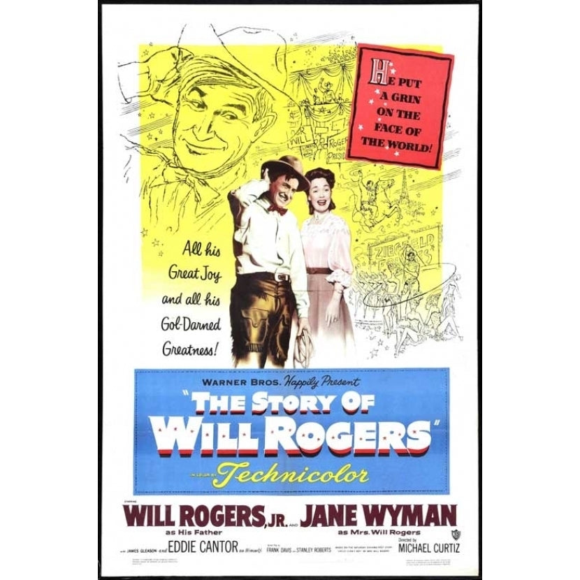 Story of Will Rogers Movie Poster (11 x 17) - Item MOVEB38183 Image 1