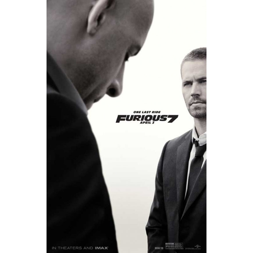 Furious 7 Movie Poster (11 x 17) - Item MOVEB42445 Image 1