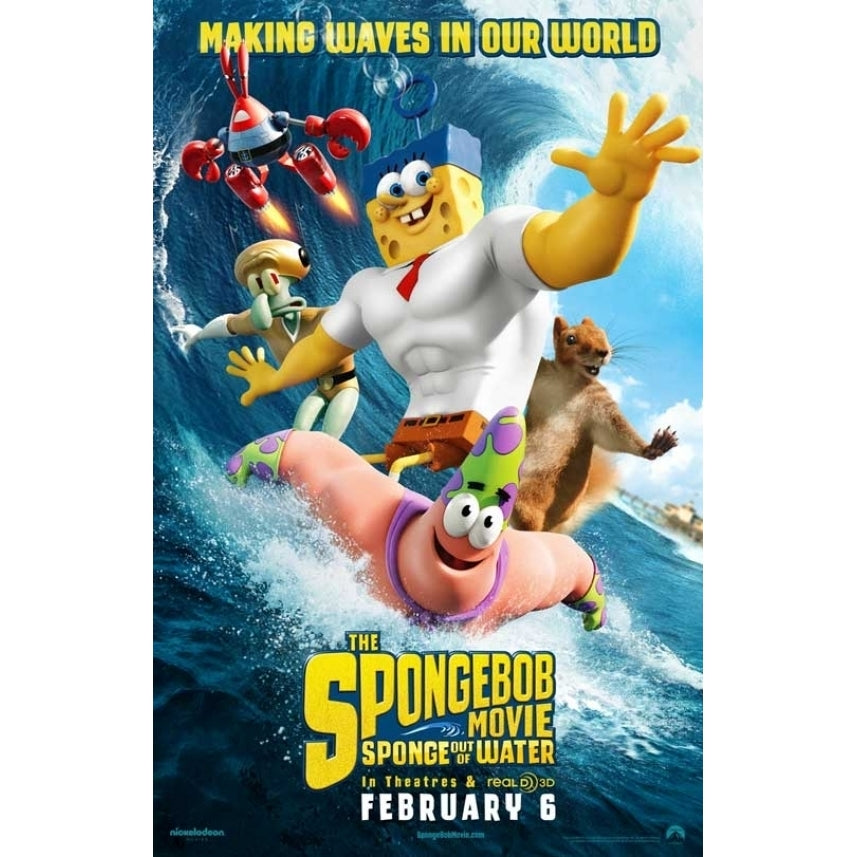 The SpongeBob Movie Sponge Out of Water Movie Poster (11 x 17) - Item MOVEB45345 Image 1