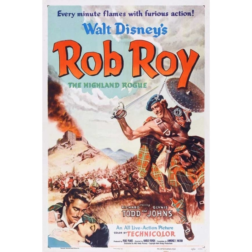 Rob Roy the Highland Rogue Movie Poster (11 x 17) - Item MOVEB66920 Image 1