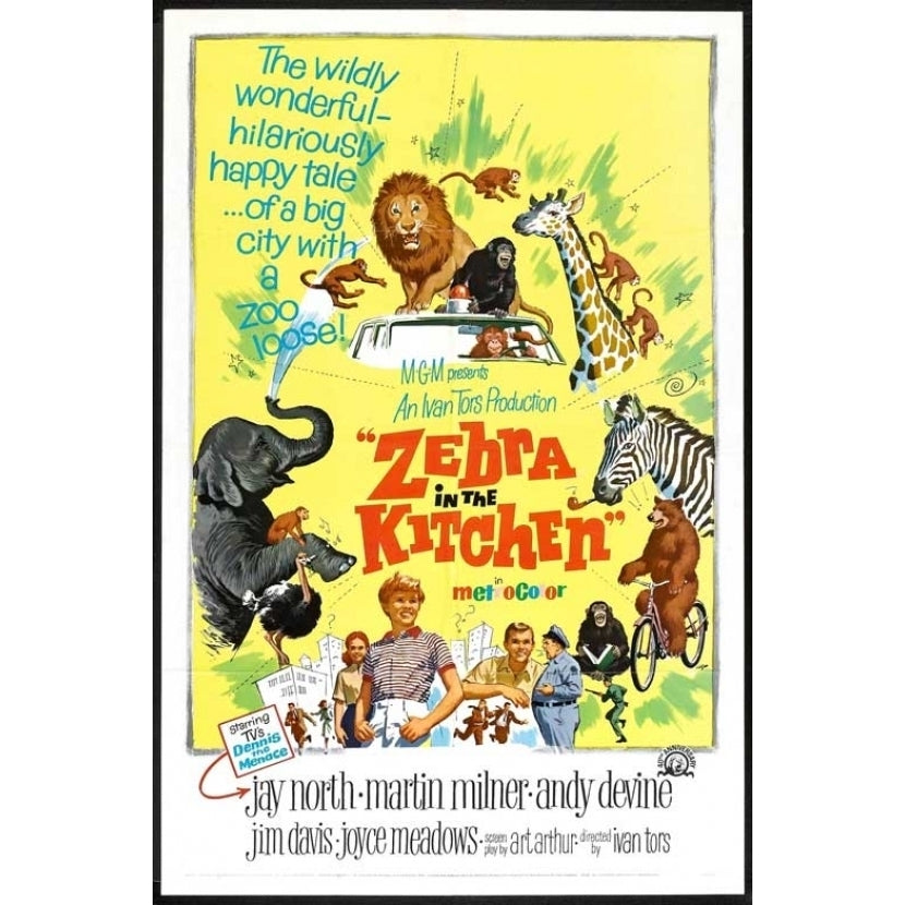 Zebra in the Kitchen Movie Poster (11 x 17) - Item MOVEB71373 Image 1