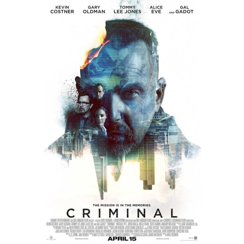 Criminal Movie Poster (11 x 17) - Item MOVEB70645 Image 1