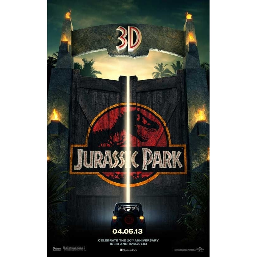 Jurassic Park Movie Poster Print (11 x 17) - Item MOVEB81805 Image 1