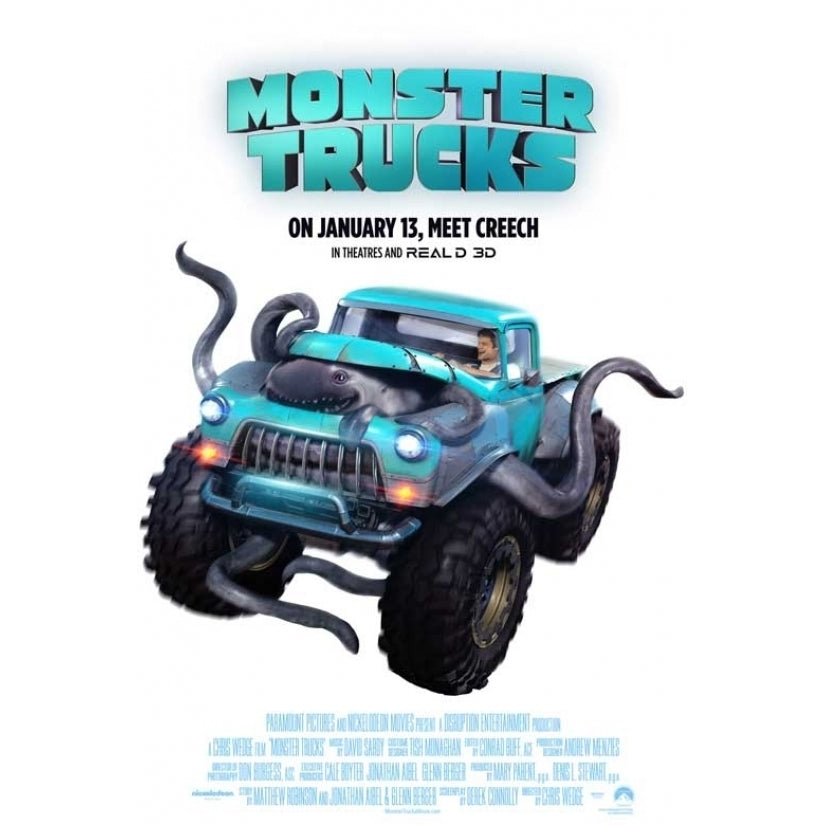 Monster Trucks Movie Poster (27 x 40) - Item MOVEB89355 Image 1