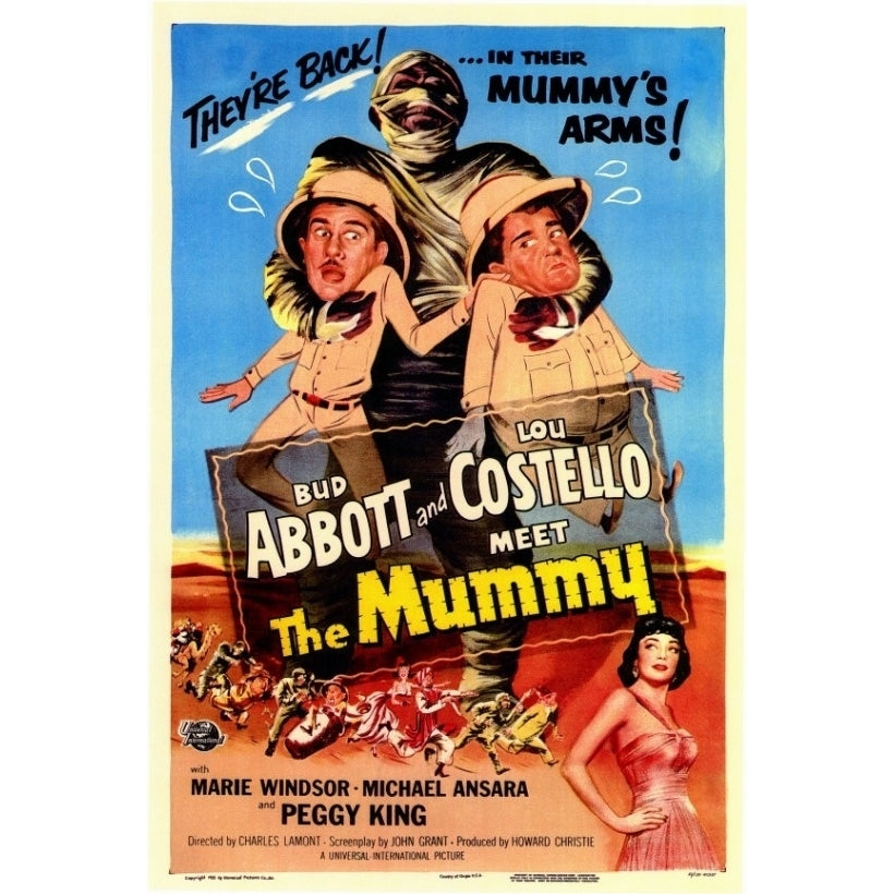 Abbott and Costello Meet the Mummy Movie Poster (11 x 17) - Item MOVEC7879 Image 1