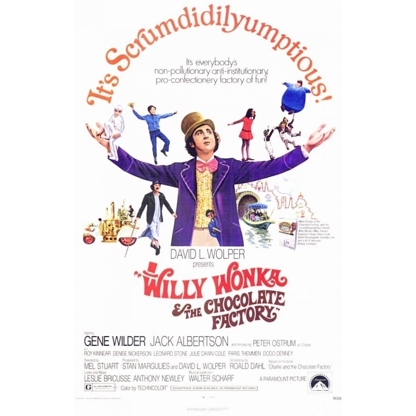 Willy Wonka and the Chocolate Factory Movie Poster (11 x 17) - Item MOVEC3889 Image 1