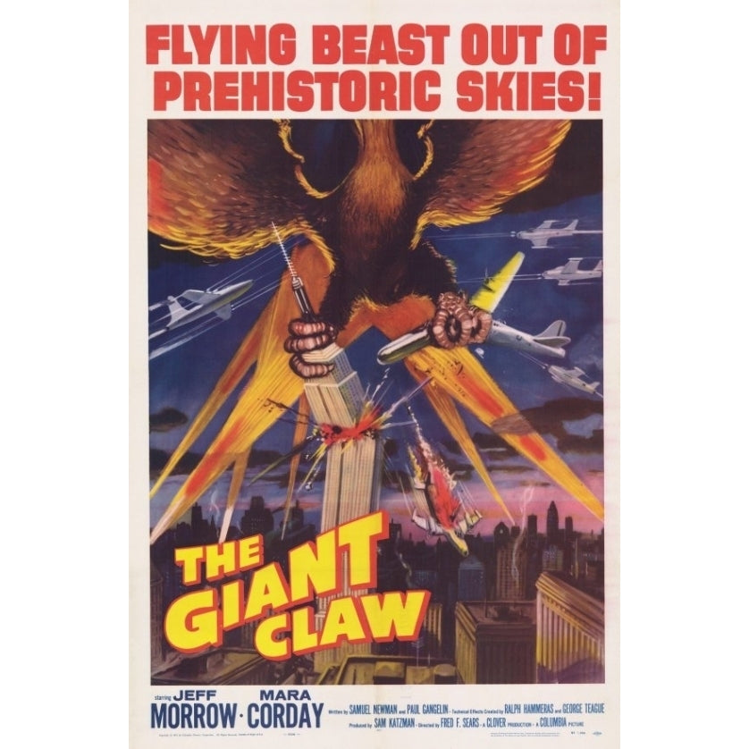 The Giant Claw Movie Poster (11 x 17) - Item MOVED1899 Image 1