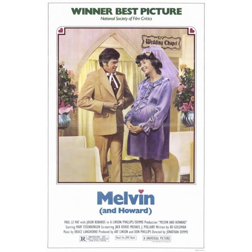 Melvin and Howard Movie Poster (11 x 17) - Item MOVEE9663 Image 1