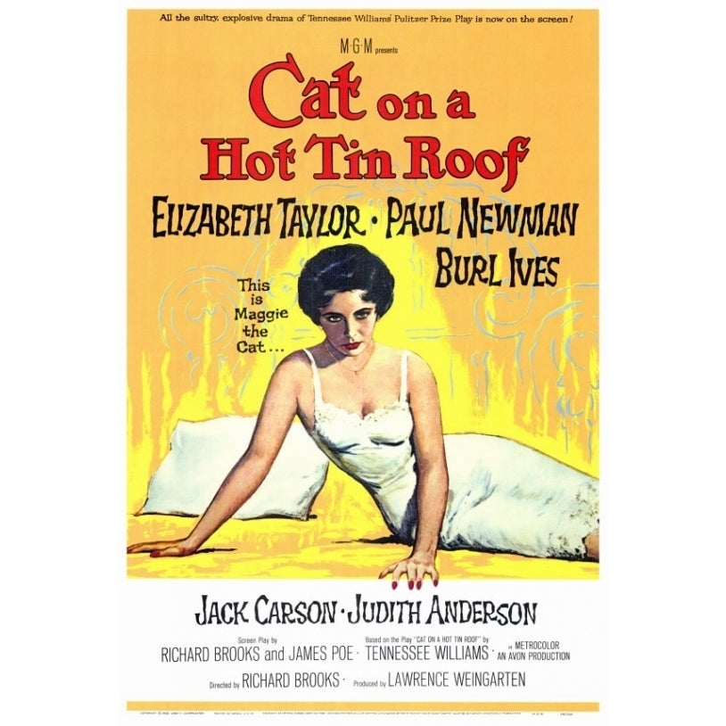 Cat on a Hot Tin Roof Movie Poster Print (27 x 40) - Item MOVEF2189 Image 1