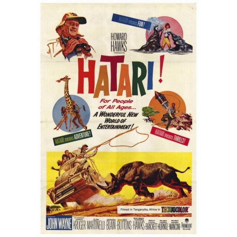 Hatari! Movie Poster Print (27 x 40) - Item MOVEF2405 Image 1