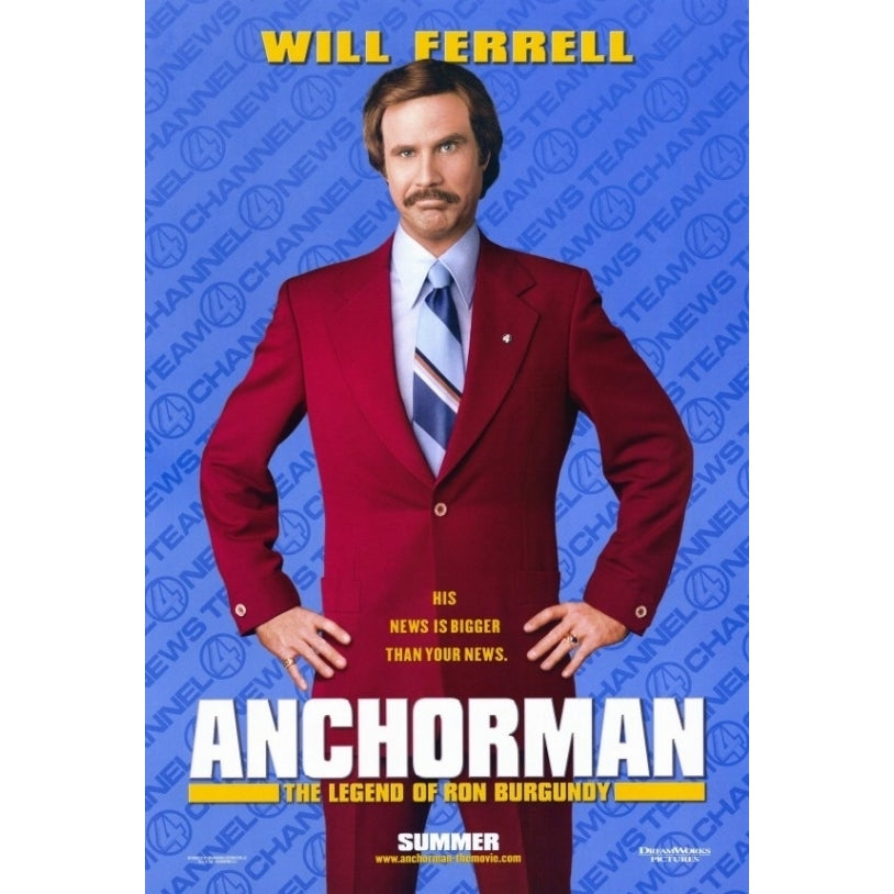 Anchorman: The Legend of Ron Burgundy Movie Poster Print (27 x 40) - Item MOVEF3203 Image 1