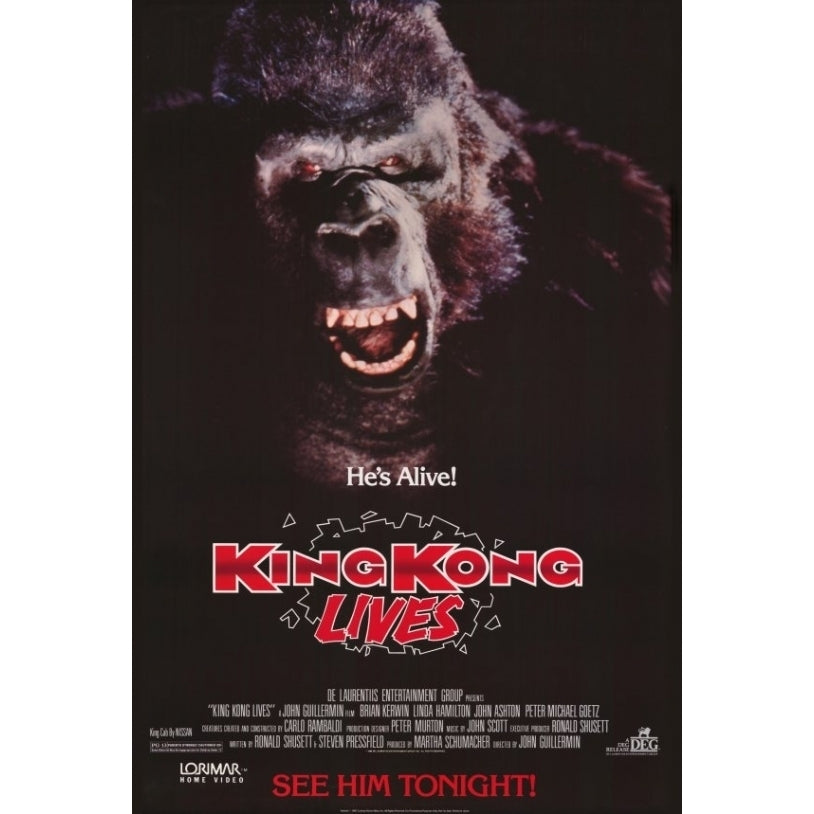 King Kong Lives Movie Poster Print (27 x 40) - Item MOVEF3959 Image 1