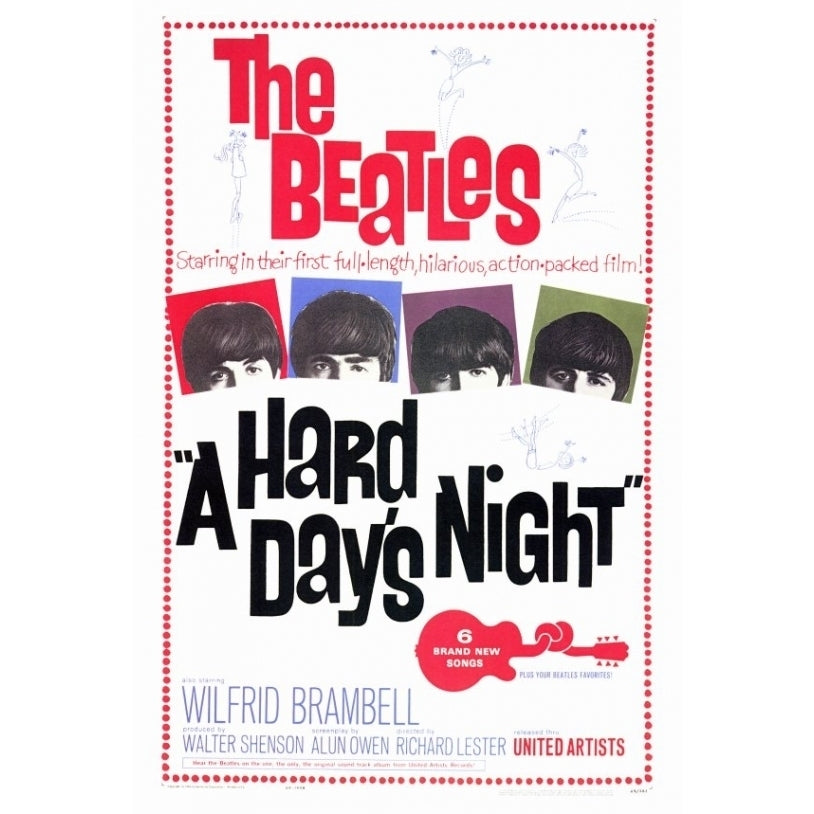 A Hard Days Night Movie Poster Print (27 x 40) - Item MOVEF4185 Image 1