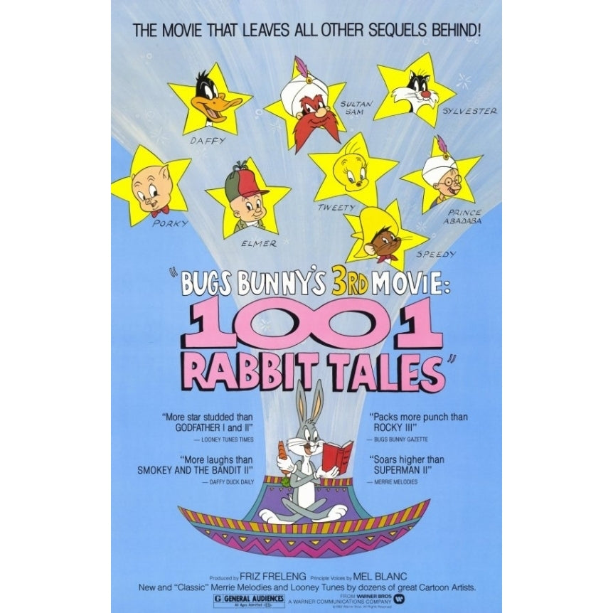 Bugs Bunnys 1001 Rabbit Tales Movie Poster Print (27 x 40) - Item MOVEF5319 Image 1