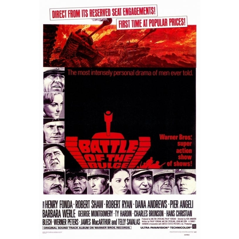 Battle of the Bulge Movie Poster Print (27 x 40) - Item MOVEF7187 Image 1