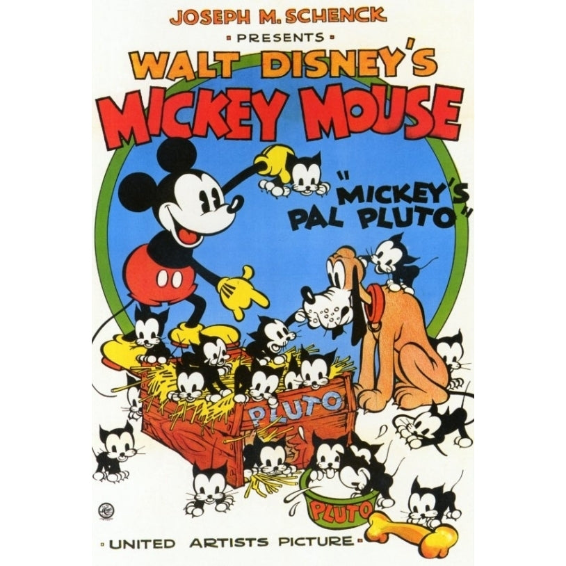 Mickeys Pal Pluto Movie Poster Print (27 x 40) - Item MOVEF7336 Image 1