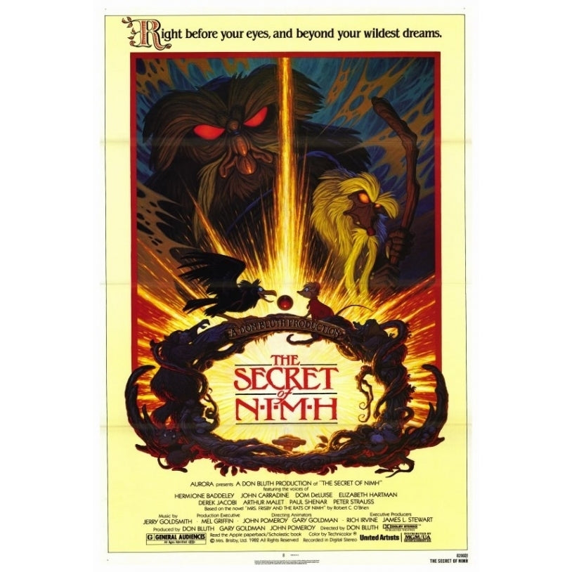 The Secret of NIMH Movie Poster Print (27 x 40) - Item MOVEF7364 Image 1