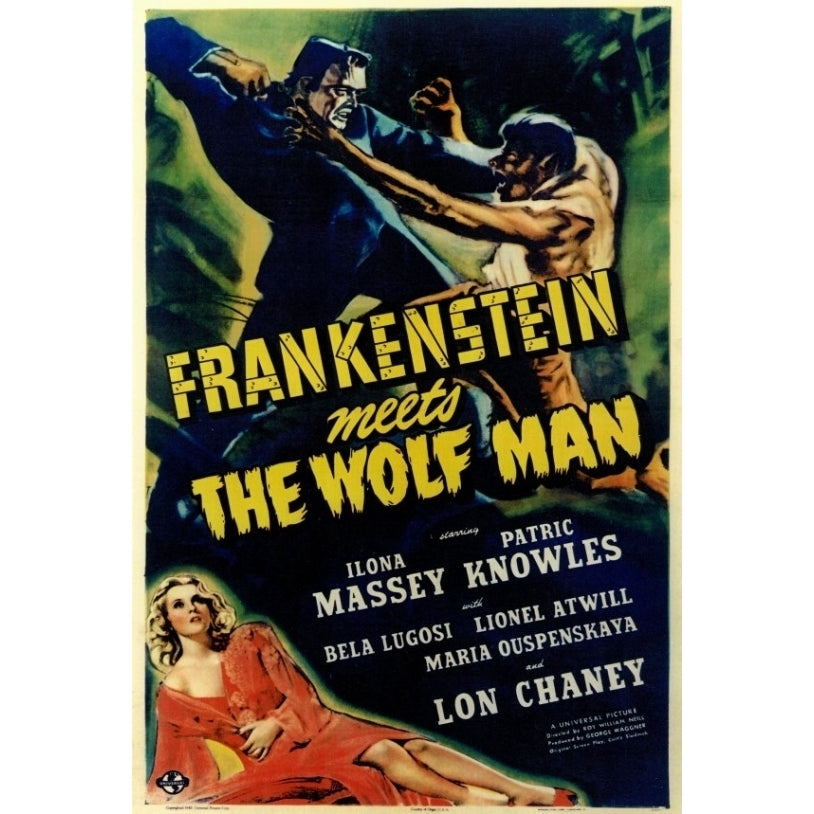 Frankenstein Meets the Wolfman Movie Poster Print (27 x 40) - Item MOVEF8175 Image 1