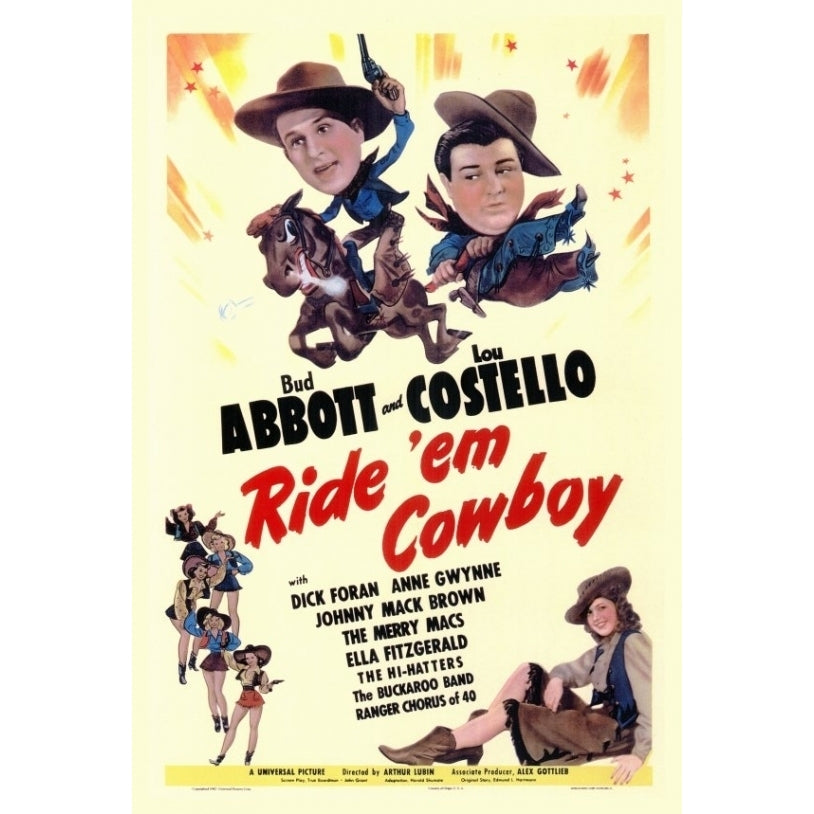 Ride Em Cowboy Movie Poster Print (27 x 40) - Item MOVEF8177 Image 1