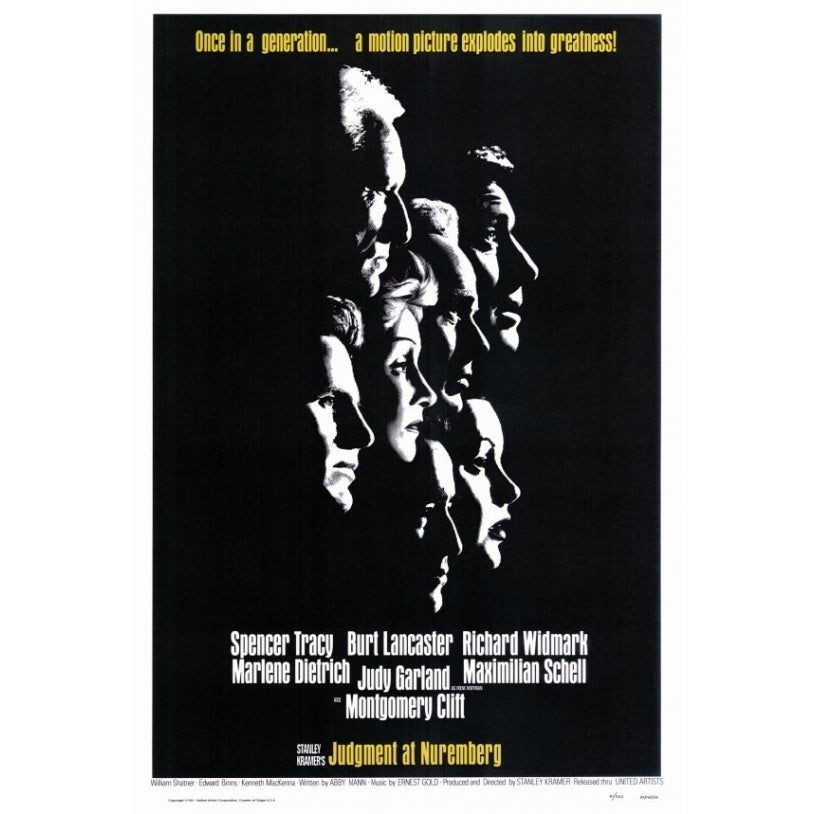 Judgment at Nuremberg Movie Poster Print (27 x 40) - Item MOVEF8185 Image 1