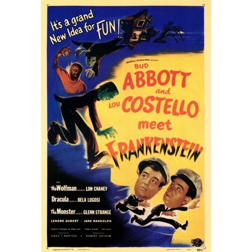 Abbott and Costello Meet Frankenstein Movie Poster Print (27 x 40) - Item MOVEF9160 Image 1