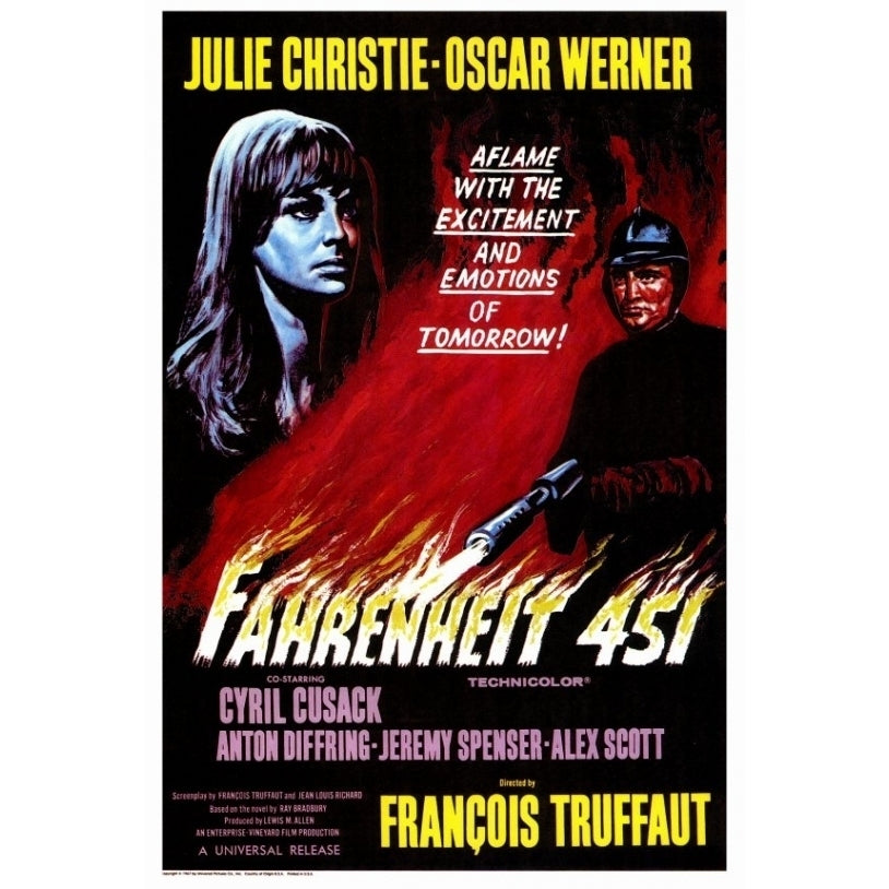 Fahrenheit 451 Movie Poster Print (27 x 40) - Item MOVEF9189 Image 1