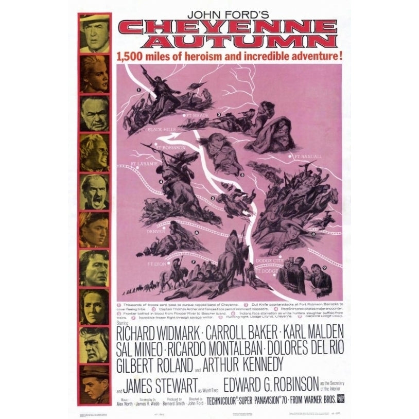 Cheyenne Autumn Movie Poster Print (27 x 40) - Item MOVEH2236 Image 1