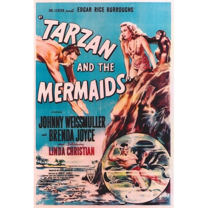 Tarzan and the Mermaids Movie Poster Print (27 x 40) - Item MOVEH3601 Image 1