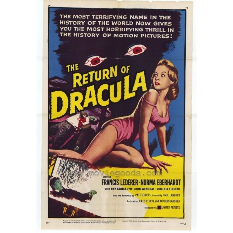 The Return of Dracula Movie Poster Print (27 x 40) - Item MOVEH6696 Image 1