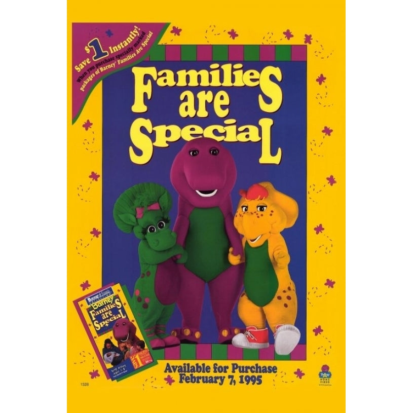 Barney: Families Are Special Movie Poster Print (27 x 40) - Item MOVEH8658 Image 1