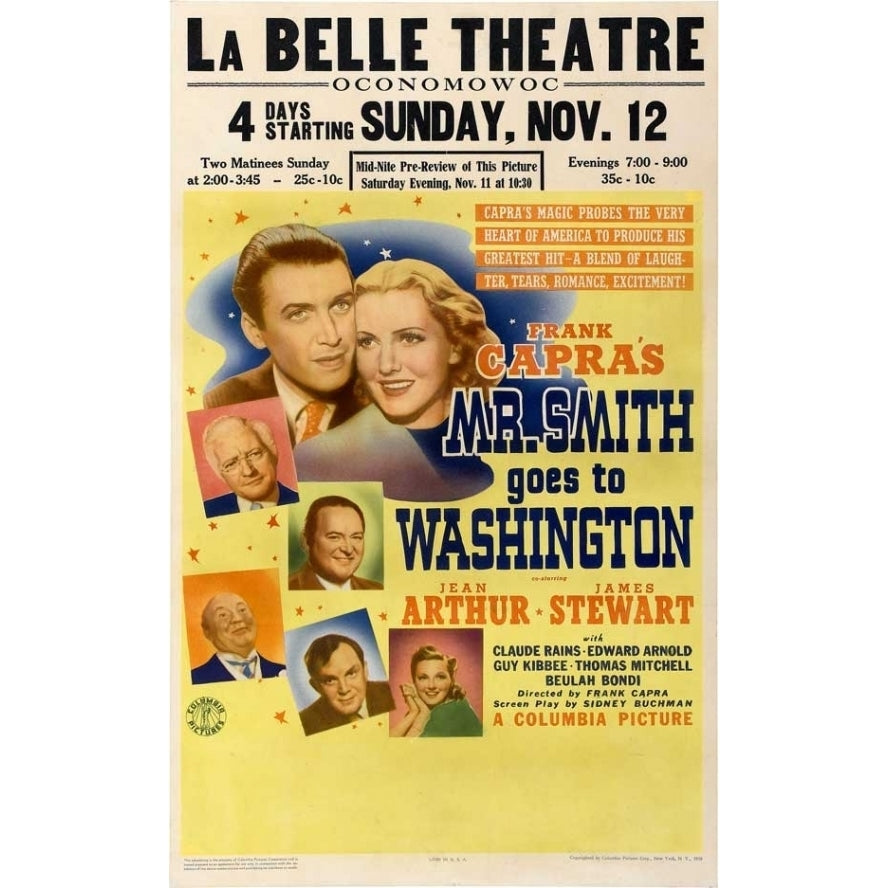 Frank Capras Mr. Smith Goes to Washington Movie Poster Print (27 x 40) - Item MOVEI2636 Image 1