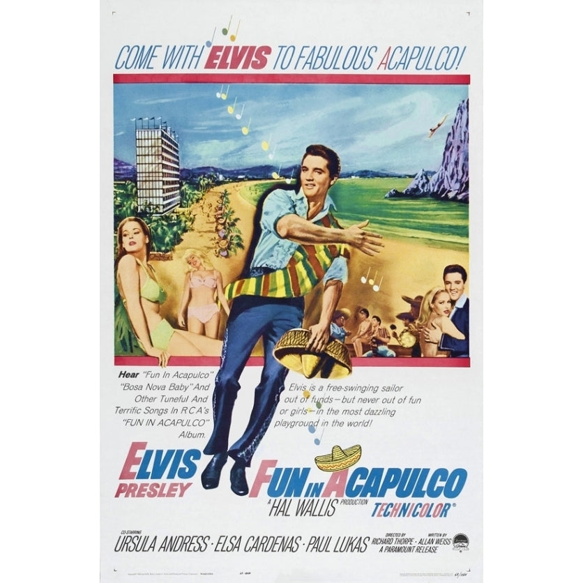 Fun in Acapulco Movie Poster Print (27 x 40) - Item MOVEI3542 Image 1