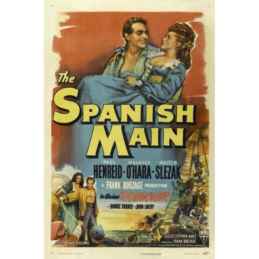 The Spanish Main Movie Poster Print (27 x 40) - Item MOVEJ7165 Image 1