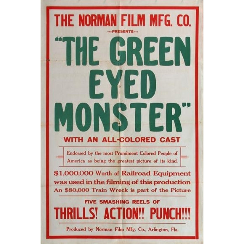 The Green-Eyed Monster Movie Poster Print (27 x 40) - Item MOVEJ9100 Image 1