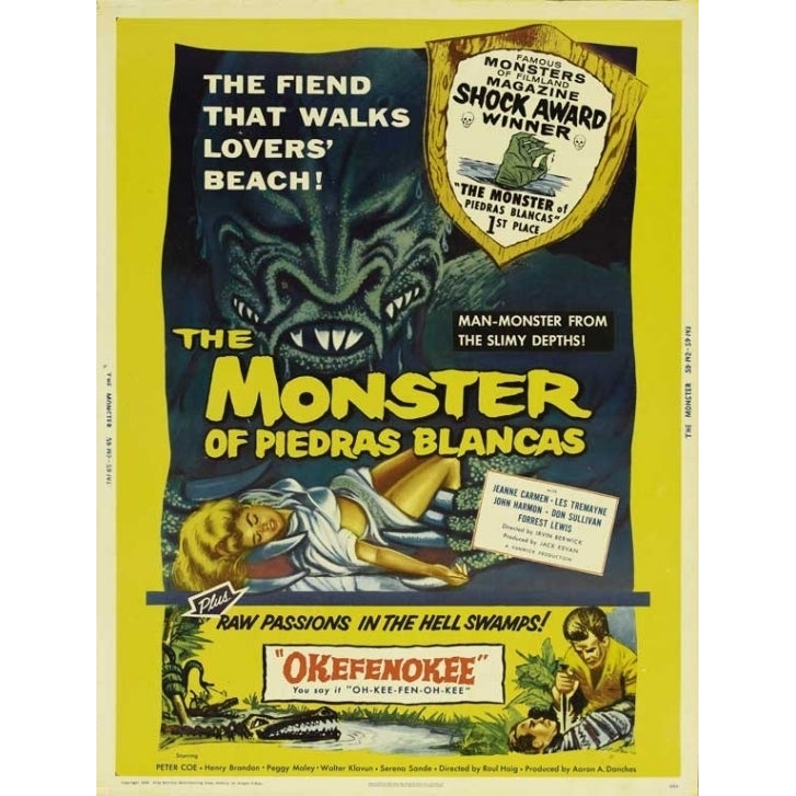 The Monster of Piedras Blancas Movie Poster Print (27 x 40) - Item MOVEJ9209 Image 1