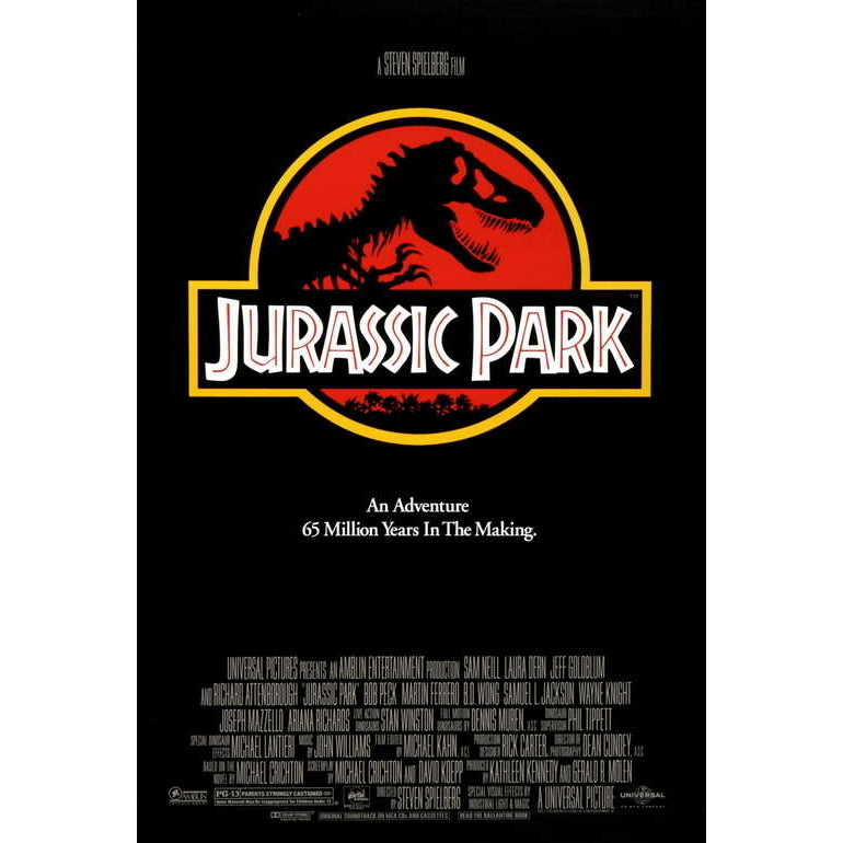 Jurassic Park Movie Poster Print (27 x 40) - Item MOVEJ9652 Image 1