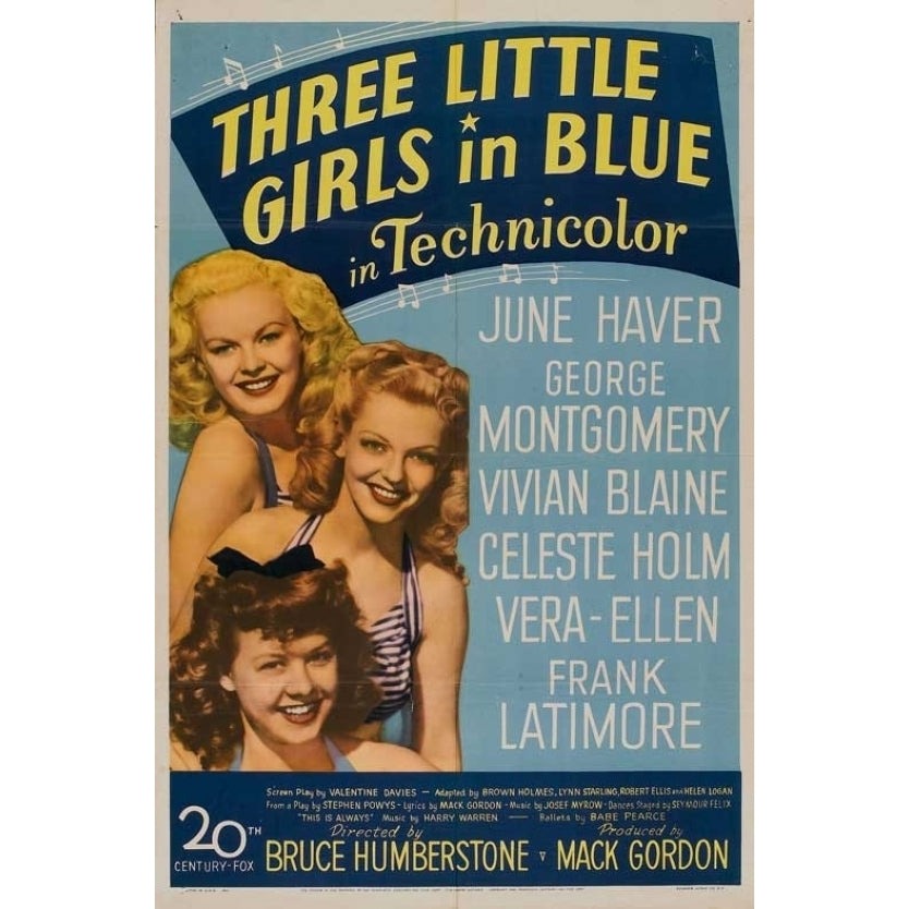 Three Little Girls in Blue Movie Poster (11 x 17) - Item MOVGB08643 Image 1