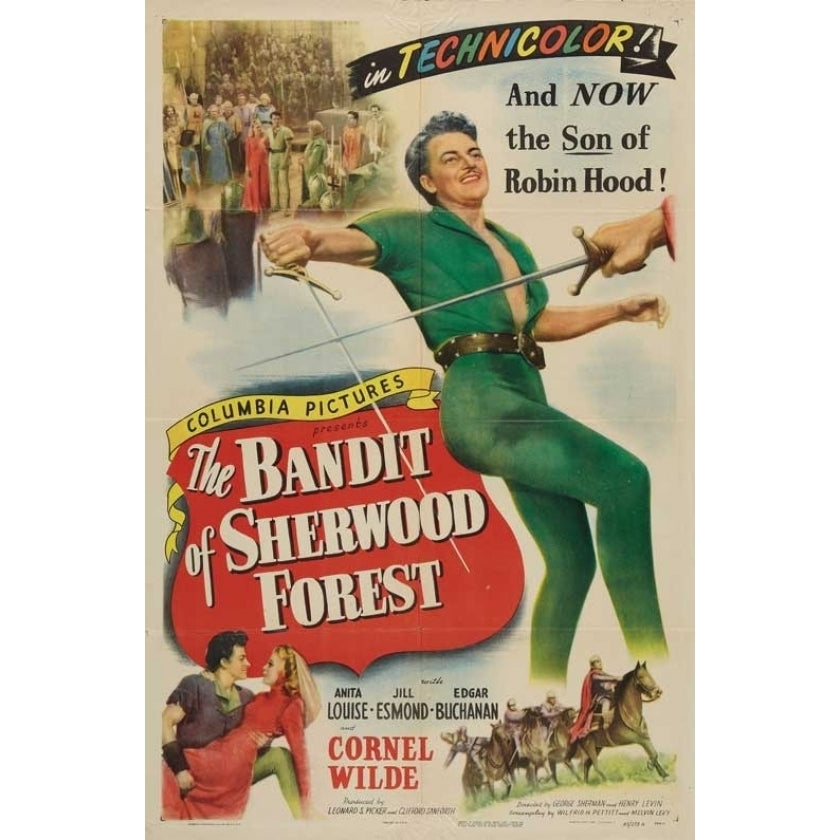 The Bandit of Sherwood Forest Movie Poster (11 x 17) - Item MOVGB11273 Image 1