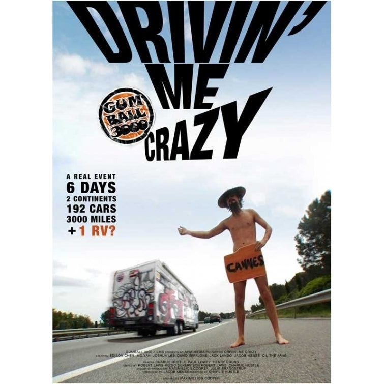 Gumball 3000 Drivin Me Crazy Movie Poster (11 x 17) - Item MOVGB28800 Image 1