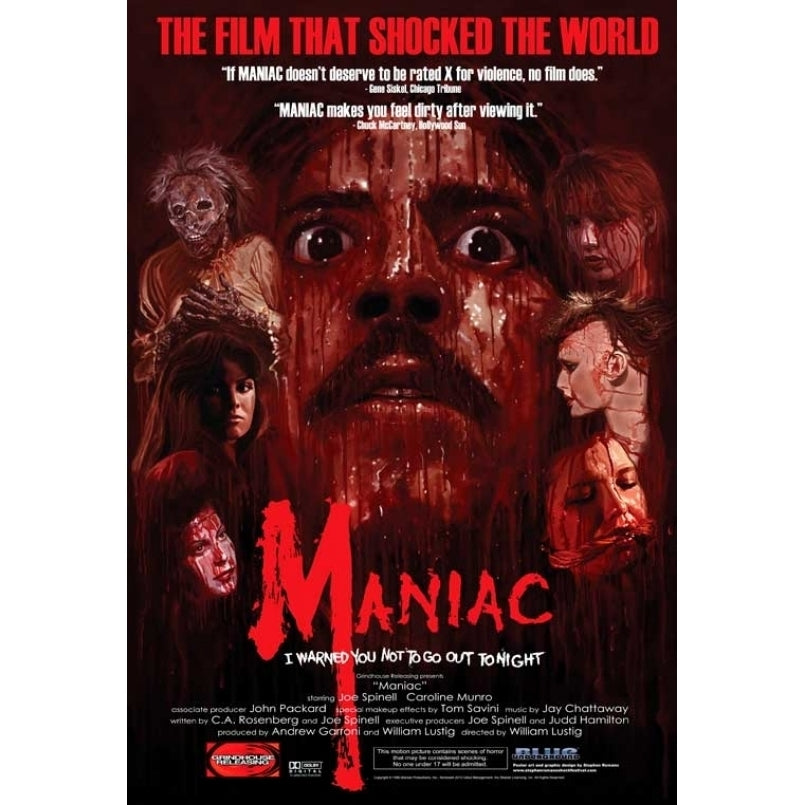 Maniac Movie Poster Print (27 x 40) - Item MOVGB62053 Image 1