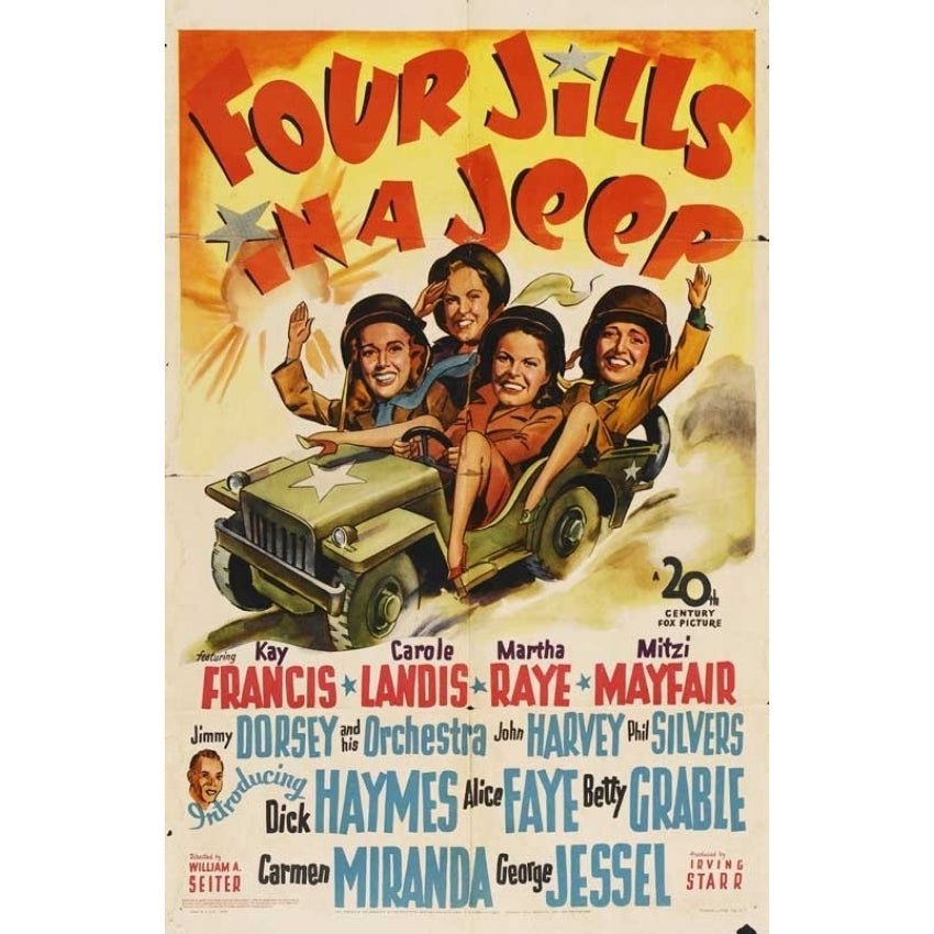 Four Jills in a Jeep Movie Poster (11 x 17) - Item MOVGB81353 Image 1