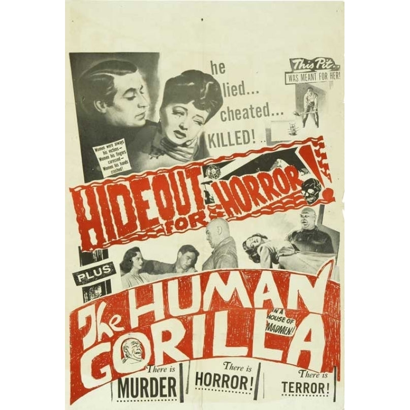 The Human Gorilla Movie Poster (11 x 17) - Item MOVGB87711 Image 1